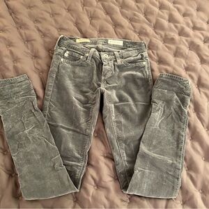 AG Jean low rise corduroy skinny jeans
